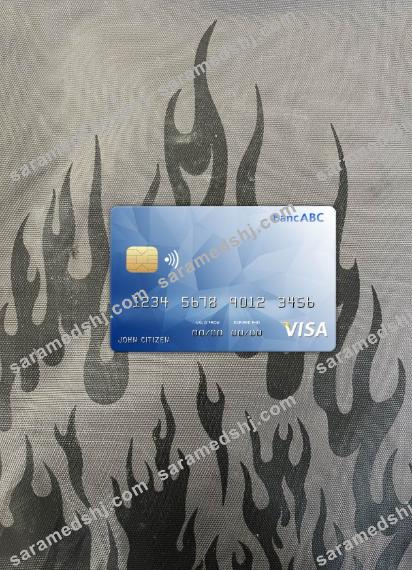 Botswana ABC bank visa card photolook front